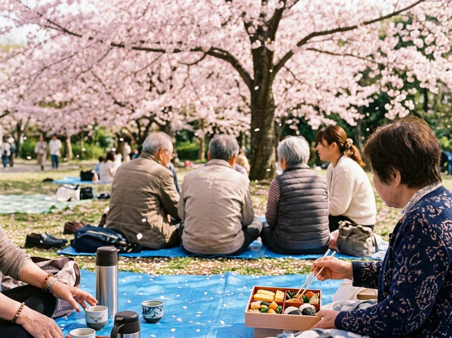 お花見の様子